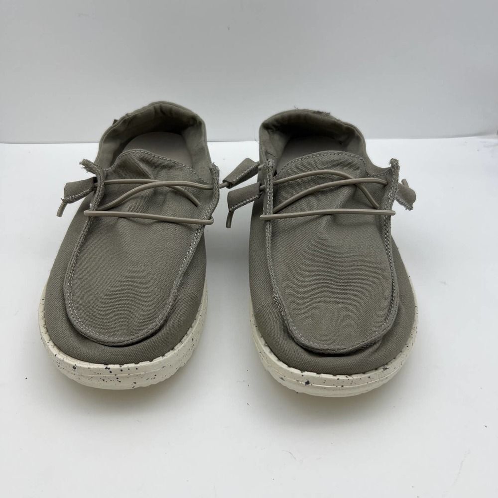 Hey Dude Grey Wendy Slip on Walking Comfort Shoe Womens Size 6 - Picture 2 of 11